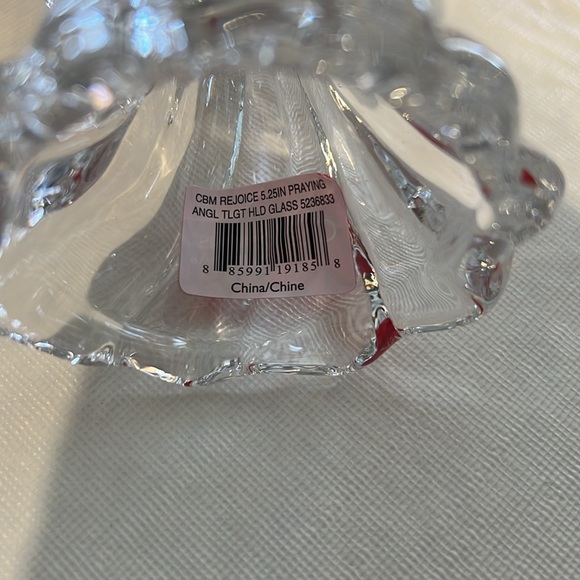 NIB Mikasa Crystal Praying Angel Tealight Holder - Picture 3 of 8